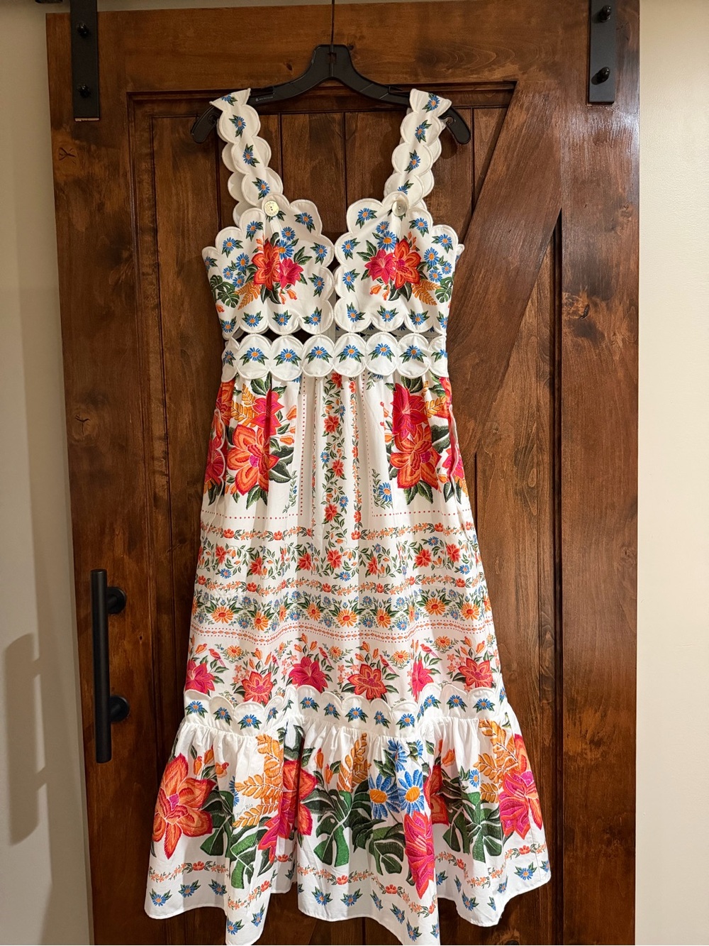 FARM Rio Off-White Bloom Garden Maxi Dress - Picture 11 of 15
